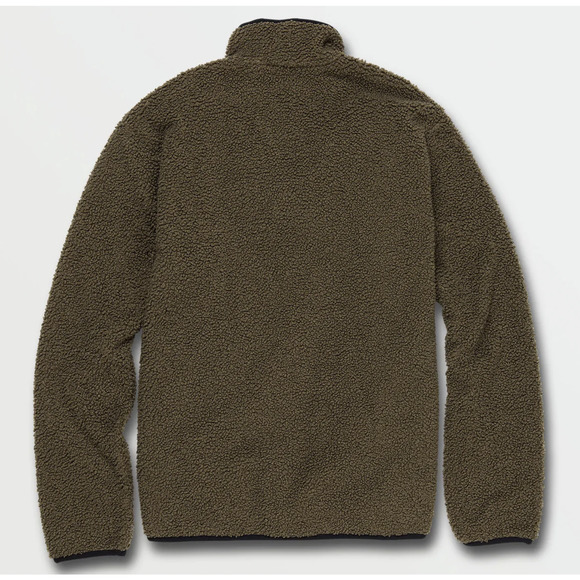 Volcom Olive and Black Puffer Jacket - Picture 3 of 4